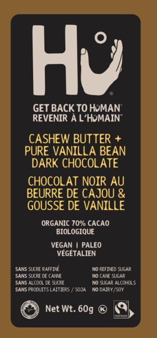 HU CASHEW BUTTER PURE VANILLA BEAN DARK CHOCOLAT