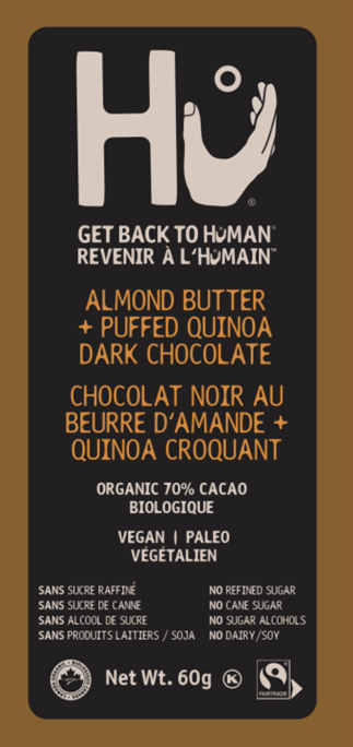 HU ALMOND BUTTER PUFFED QUINOA DARK CHOCOLAT