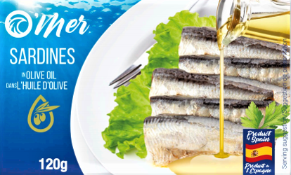 O'MER SARDINES DANS L'HUILE D'OLIVE 