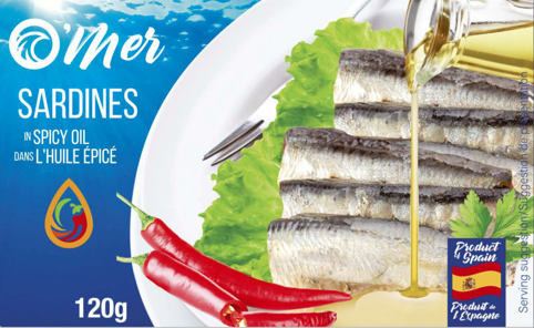 O'MER SARDINES DANS L'HUILE ÉPICÉ
